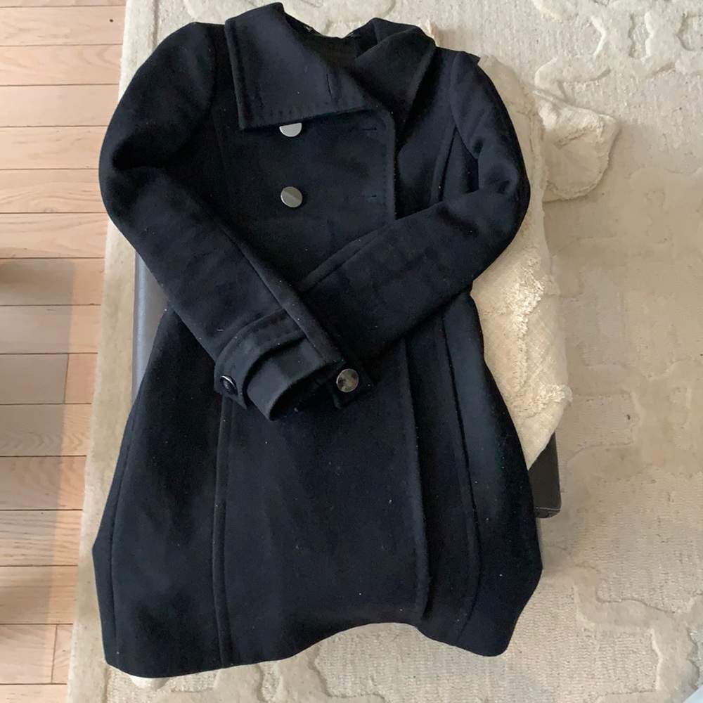 Aritzia wool long coat size xxs